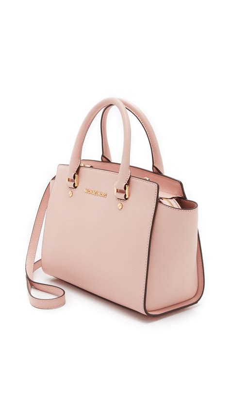 michael kors light pink selma bag|Michael Kors selma satchel.